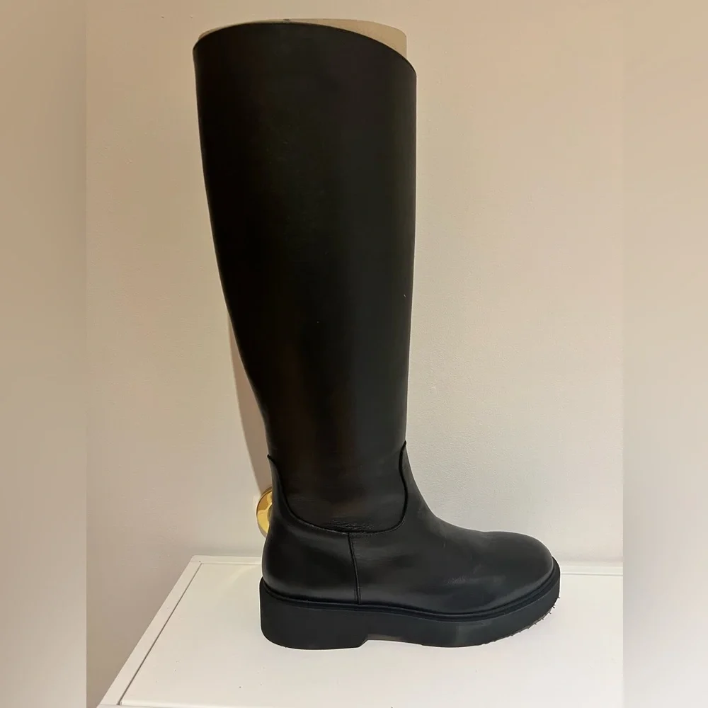 Aquatilia Milana Black Leather Boots - Picture 2 of 4